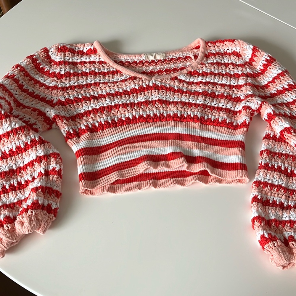 Altar’d state crop boho sweater